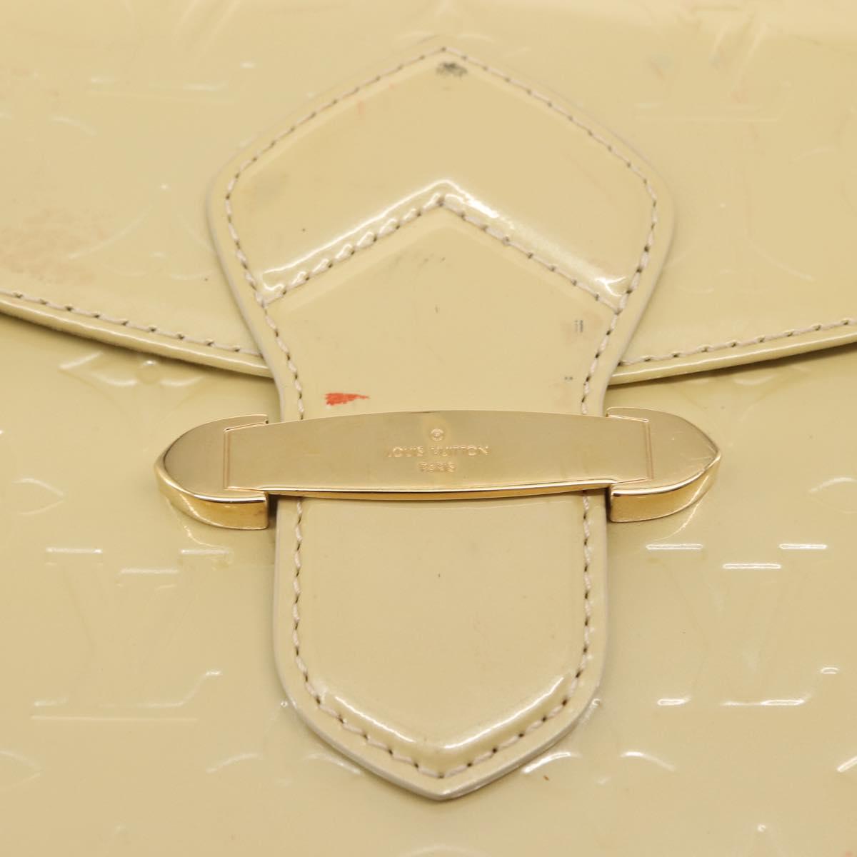 LOUIS VUITTON Monogram Vernis Bell Flower PM Bag Broncorail M91731 Auth ep11434