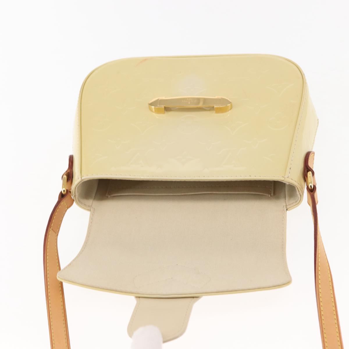 LOUIS VUITTON Monogram Vernis Bell Flower PM Bag Broncorail M91731 Auth ep11434