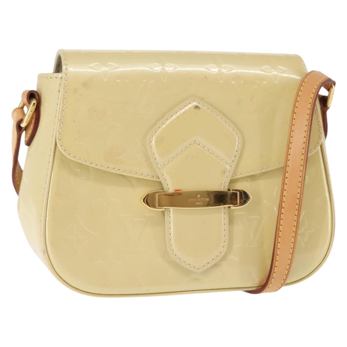 LOUIS VUITTON Monogram Vernis Bell Flower PM Bag Broncorail M91731 Auth ep11434