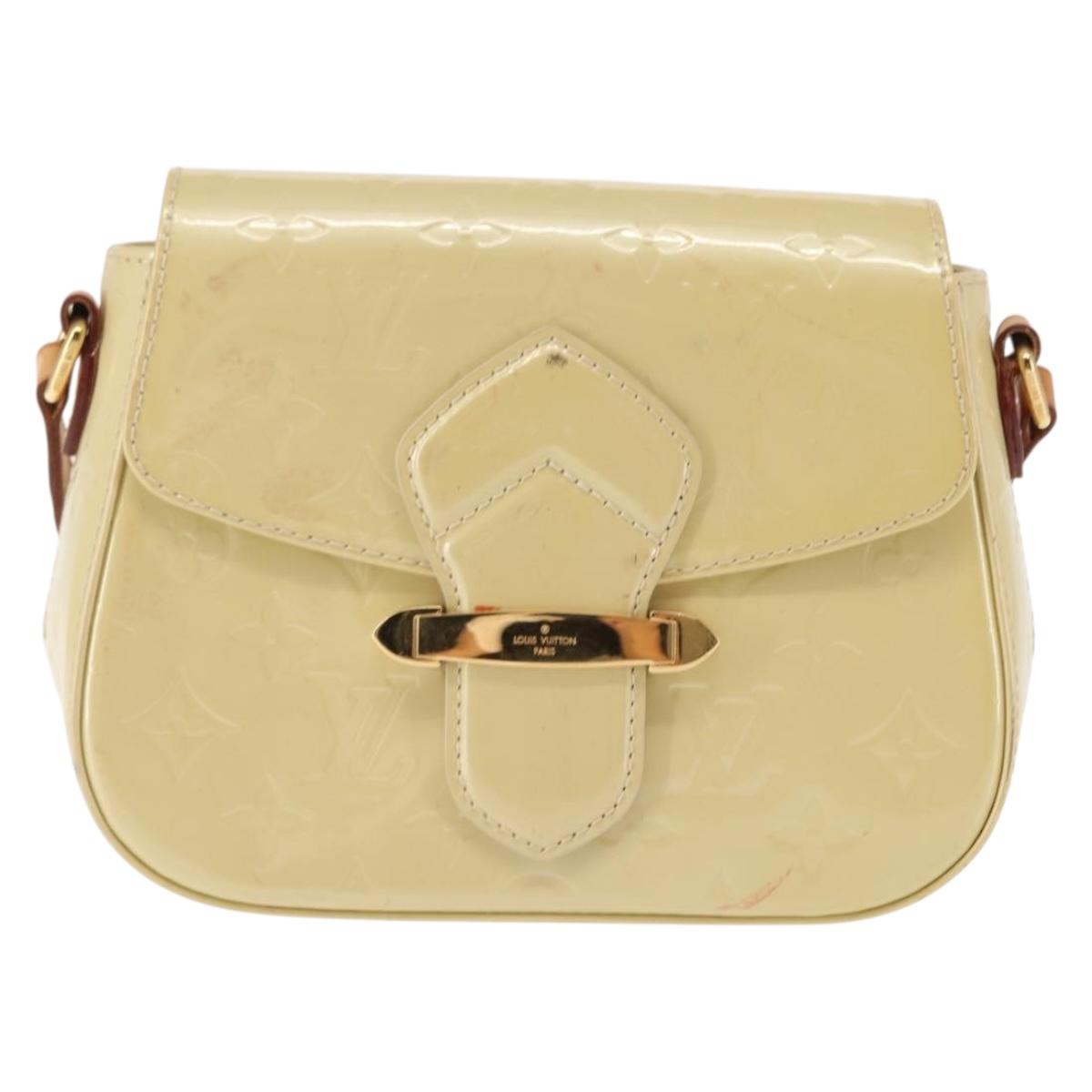 LOUIS VUITTON Monogram Vernis Bell Flower PM Bag Broncorail M91731 Auth ep11434