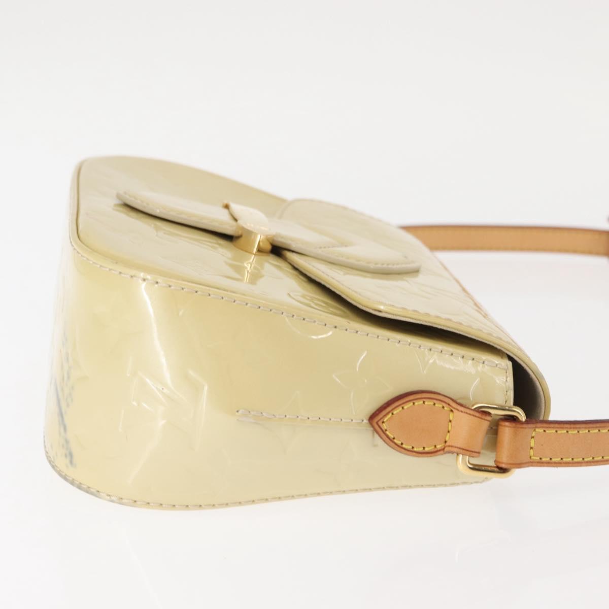 LOUIS VUITTON Monogram Vernis Bell Flower PM Bag Broncorail M91731 Auth ep11434