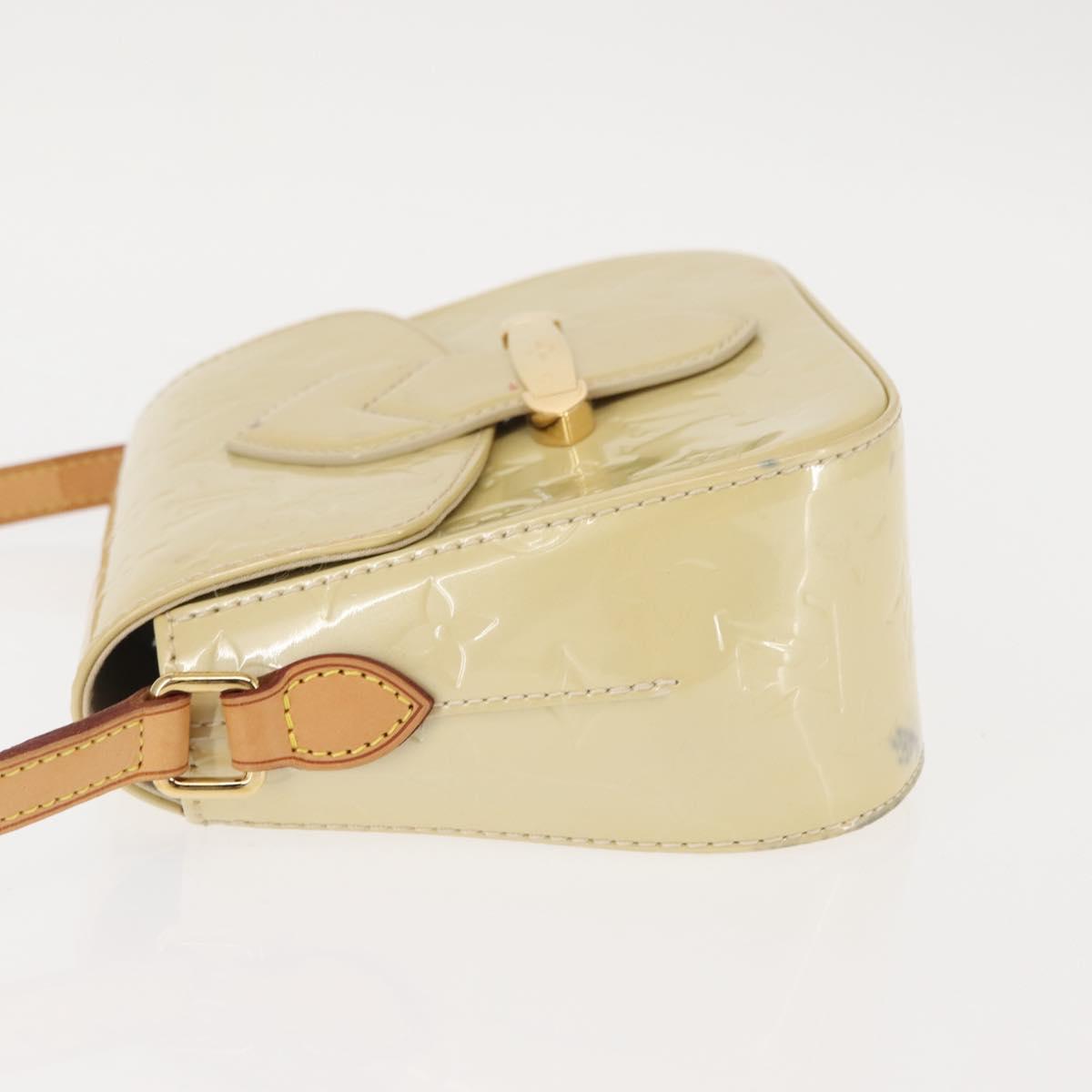 LOUIS VUITTON Monogram Vernis Bell Flower PM Bag Broncorail M91731 Auth ep11434