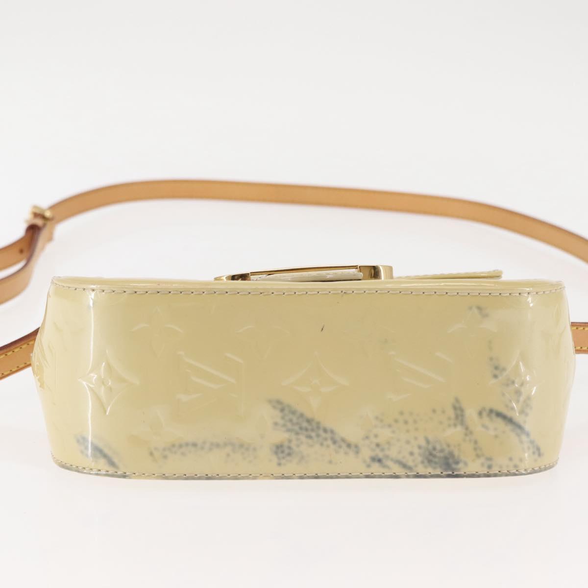 LOUIS VUITTON Monogram Vernis Bell Flower PM Bag Broncorail M91731 Auth ep11434