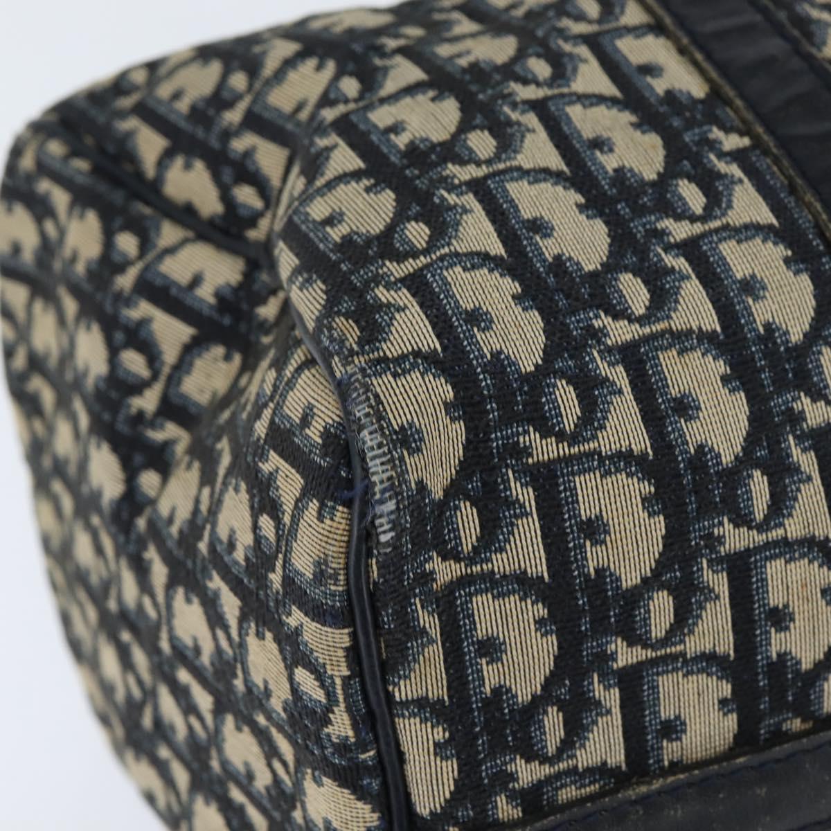 Christian Dior Trotter Canvas Boston Bag Navy Auth ep11436