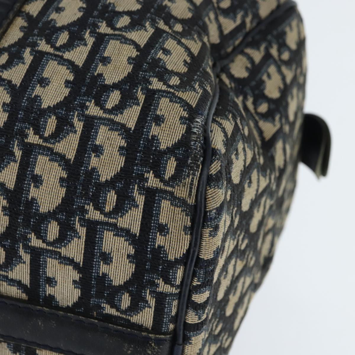 Christian Dior Trotter Canvas Boston Bag Navy Auth ep11436