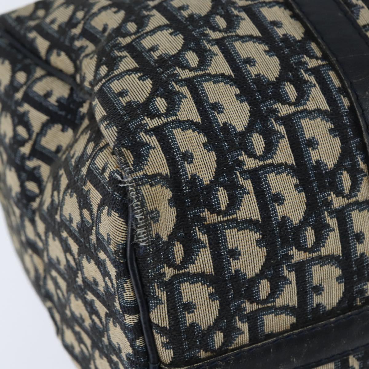 Christian Dior Trotter Canvas Boston Bag Navy Auth ep11436