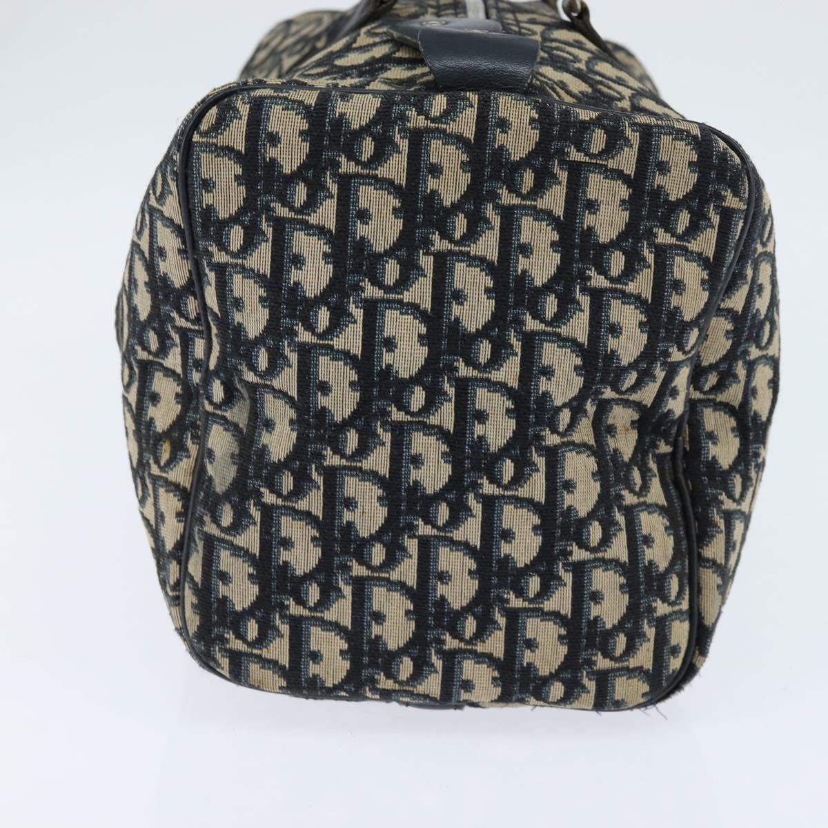 Christian Dior Trotter Canvas Boston Bag Navy Auth ep11436
