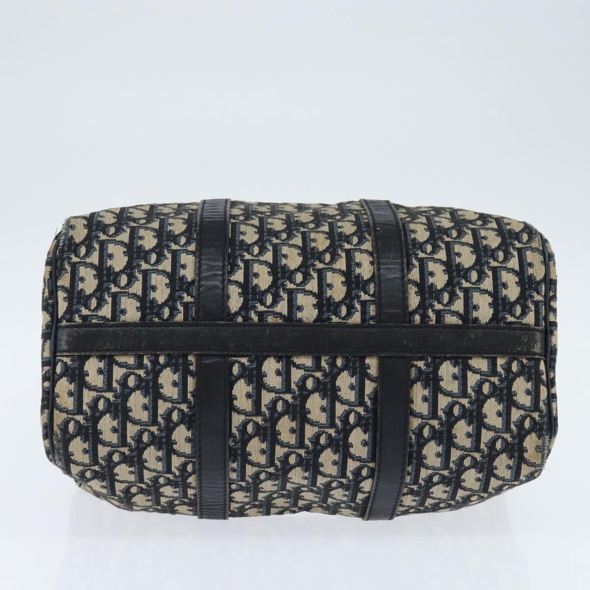 Christian Dior Trotter Canvas Boston Bag Navy Auth ep11436