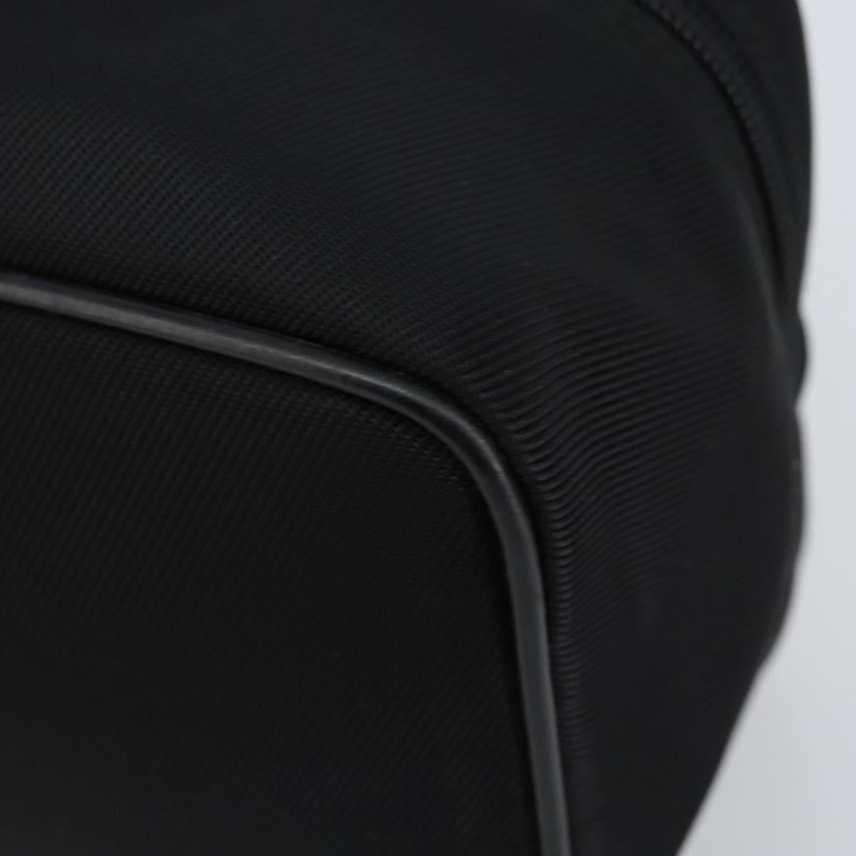 GUCCI Bamboo Vanity Hand Bag Nylon Black 032 1956 0150 Auth ep11439