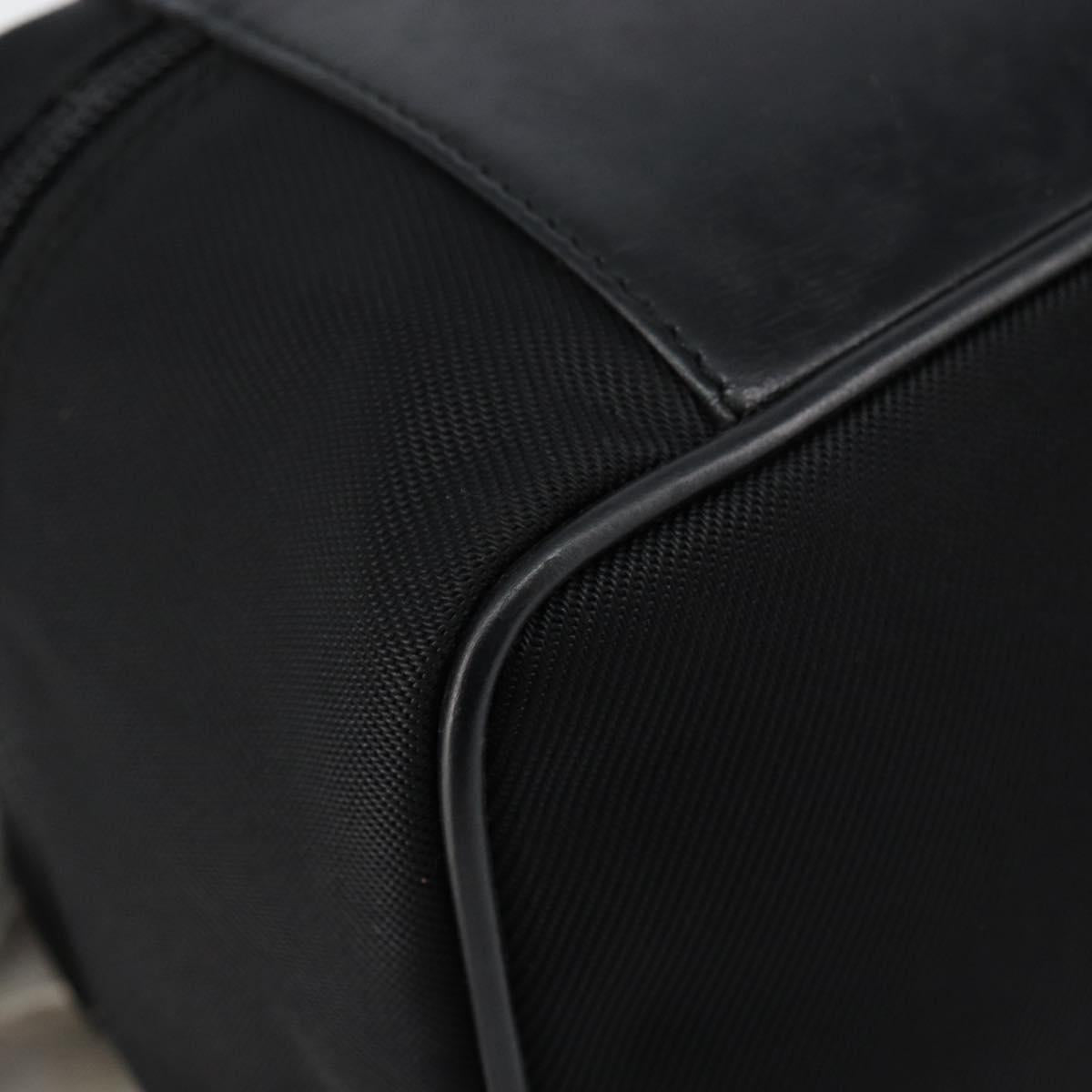 GUCCI Bamboo Vanity Hand Bag Nylon Black 032 1956 0150 Auth ep11439