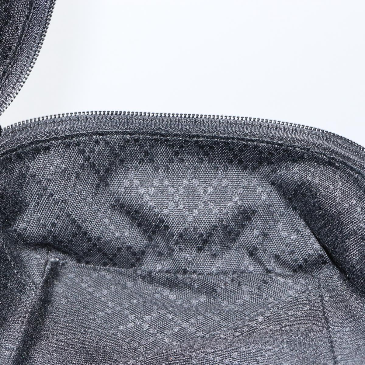 GUCCI Bamboo Vanity Hand Bag Nylon Black 032 1956 0150 Auth ep11439