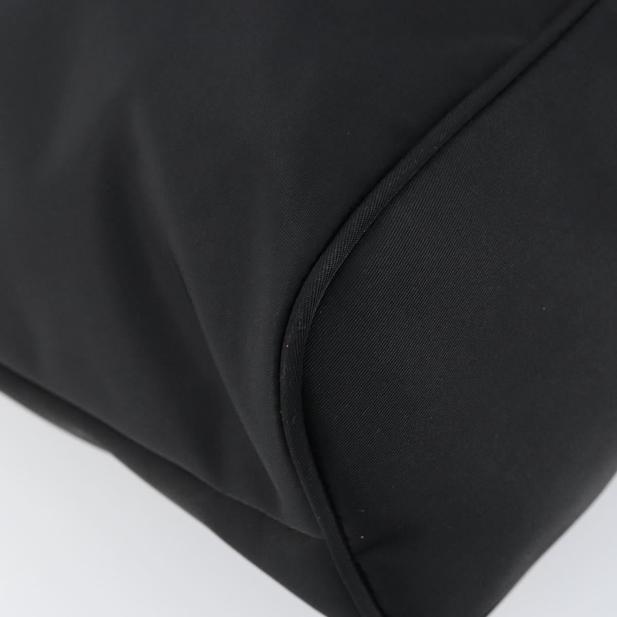 FENDI Hand Bag Nylon 2way Black Silver Auth ep11442