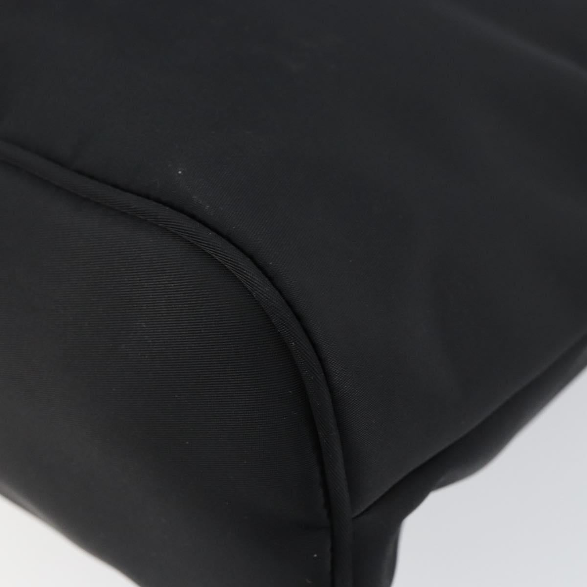 FENDI Hand Bag Nylon 2way Black Silver Auth ep11442