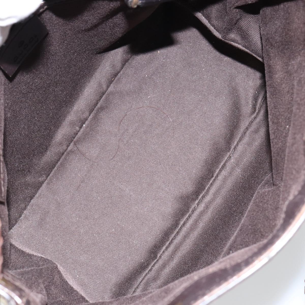 GUCCI GG Canvas Shoulder Bag Beige Gold 109143 Auth ep11443