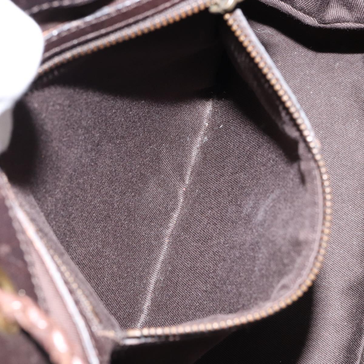 GUCCI GG Canvas Shoulder Bag Beige Gold 109143 Auth ep11443