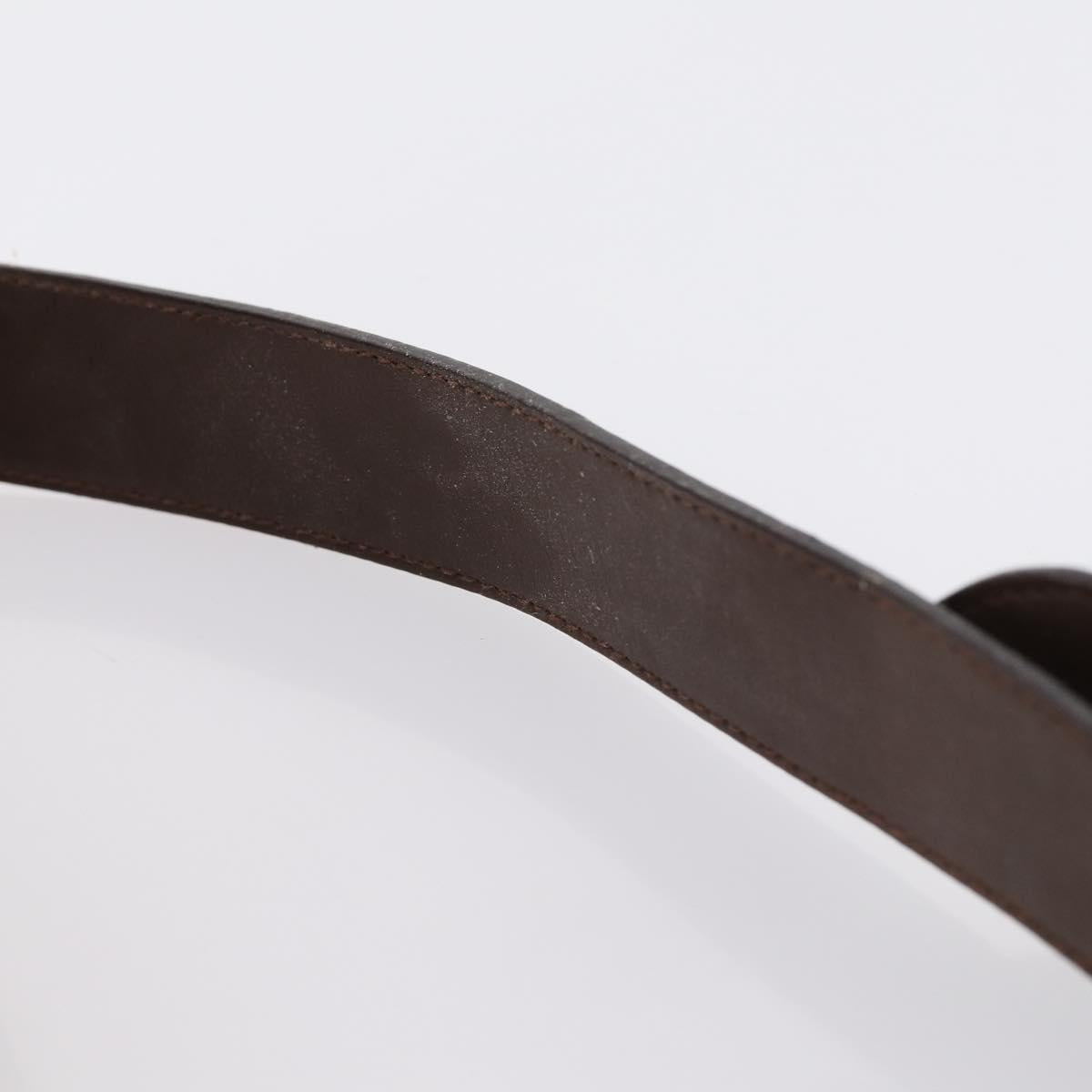 GUCCI Shoulder Bag Suede Brown Gold Auth ep11476