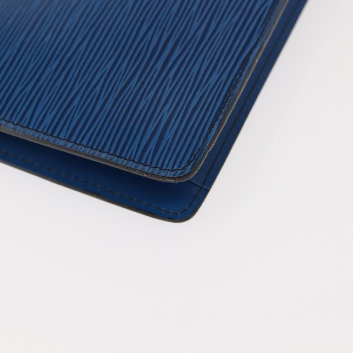 LOUIS VUITTON Epi Montaigne 23 Clutch Bag Blue M52665 LV Auth ep11494