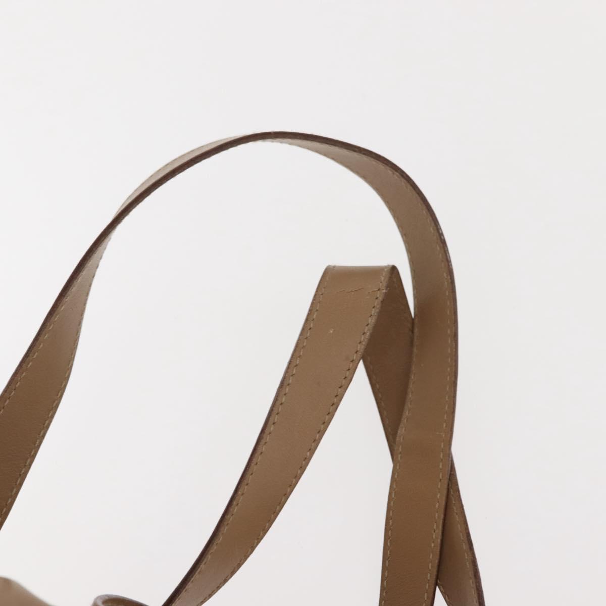 GUCCI Bamboo Backpack Leather Beige Gold 003 3444 0030 Auth ep11512