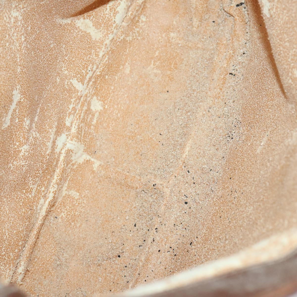 GUCCI Bamboo Hand Bag Leather 2way Brown Gold 001 1014 1638 Auth ep11526