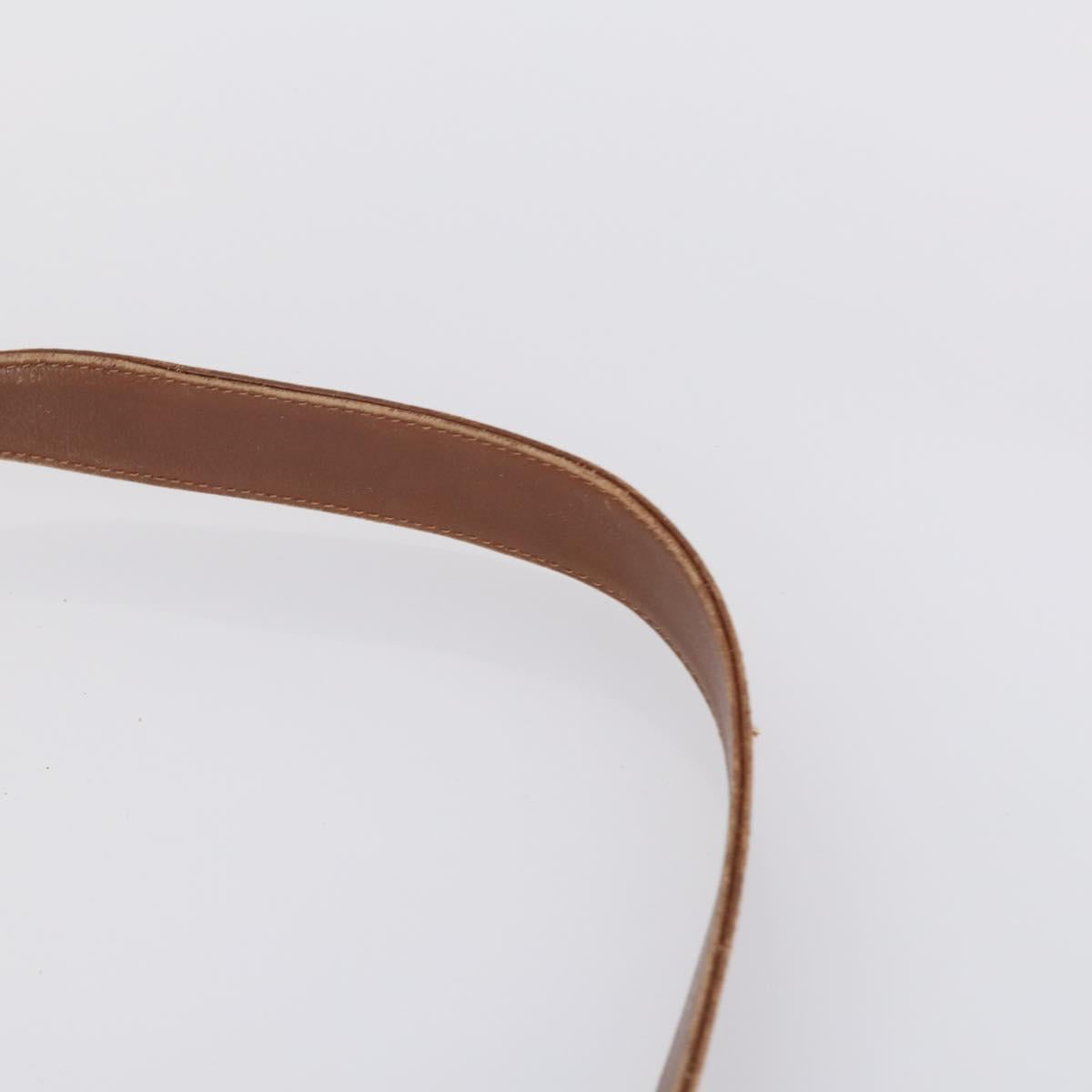 GUCCI Bamboo Hand Bag Leather 2way Brown Gold 001 1014 1638 Auth ep11526