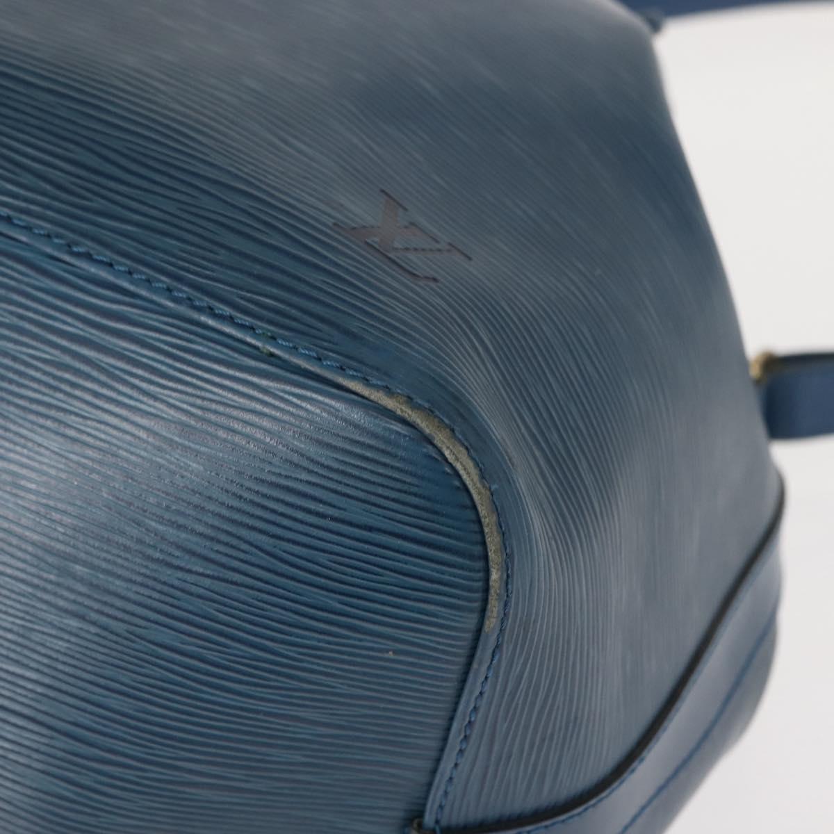 LOUIS VUITTON Epi Petit Noe Shoulder Bag Blue M44105 LV Auth ep11535