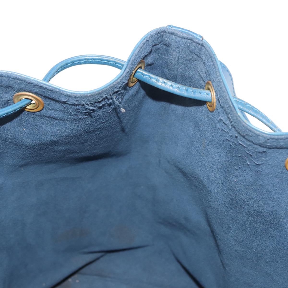 LOUIS VUITTON Epi Petit Noe Shoulder Bag Blue M44105 LV Auth ep11535