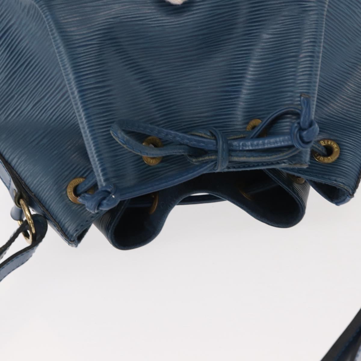 LOUIS VUITTON Epi Petit Noe Shoulder Bag Blue M44105 LV Auth ep11535