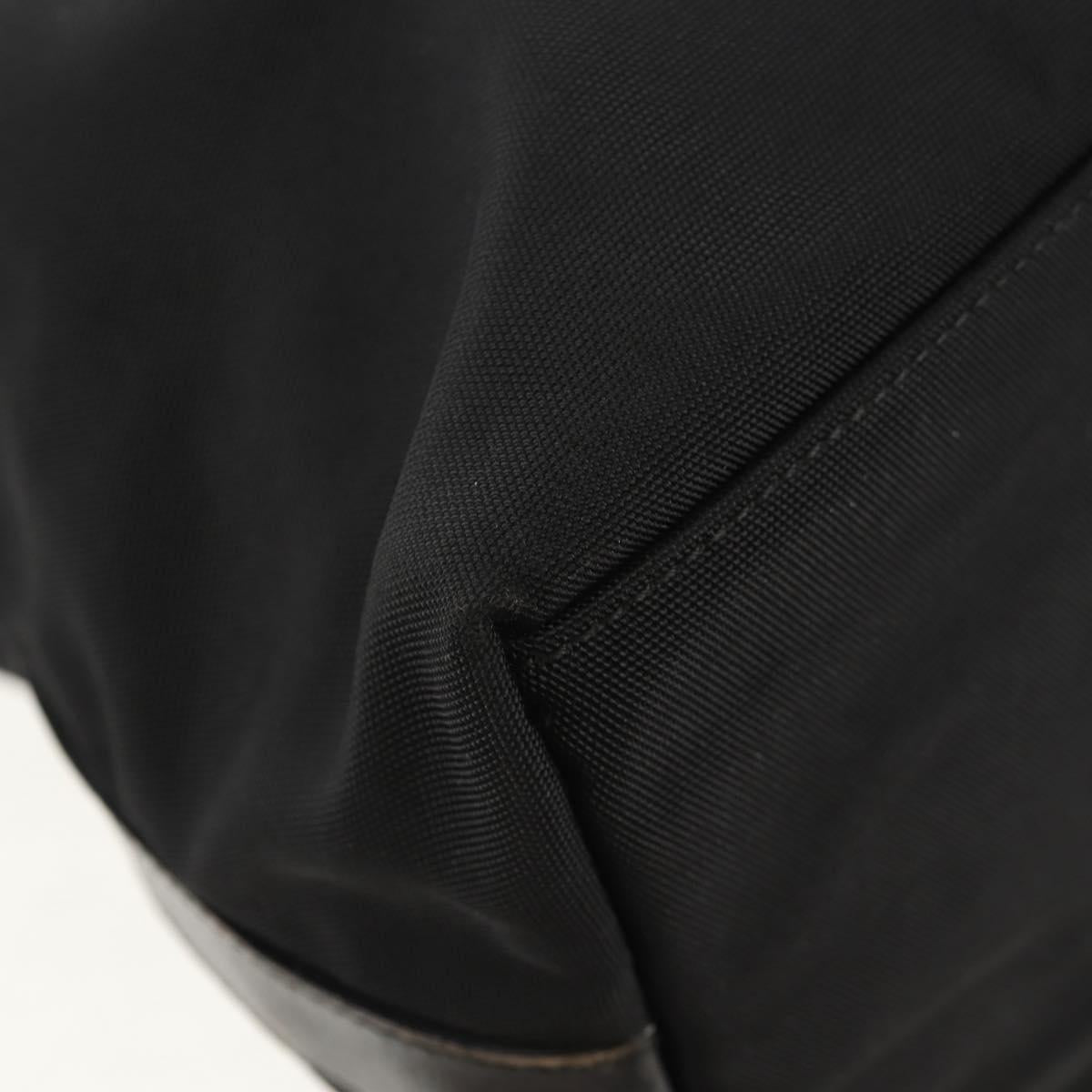 GUCCI Shoulder Bag Nylon Leather Black Silver 001 1955 Auth ep11539