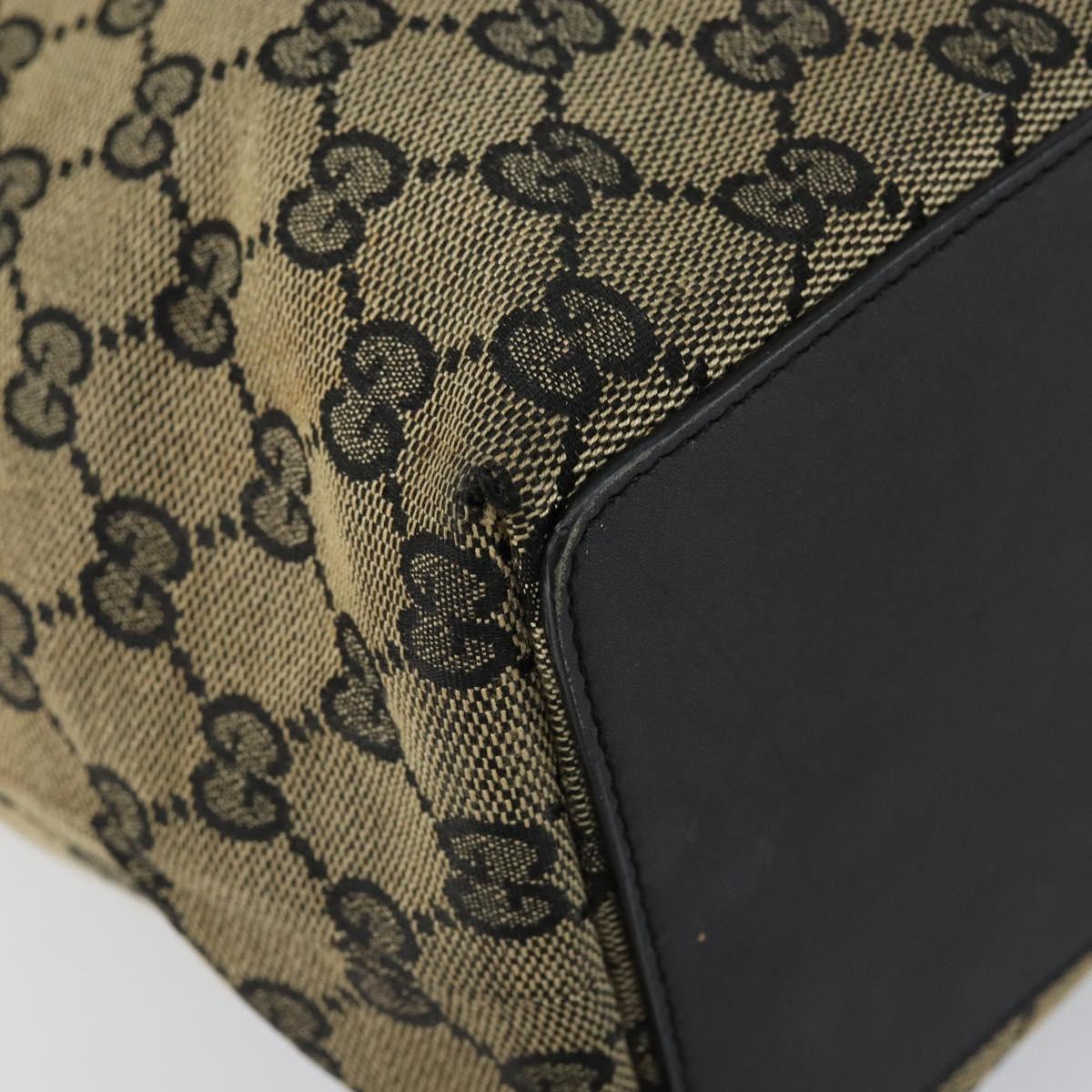 GUCCI GG Canvas Tote Bag Navy Gold 002 1098 3444 Auth ep11540