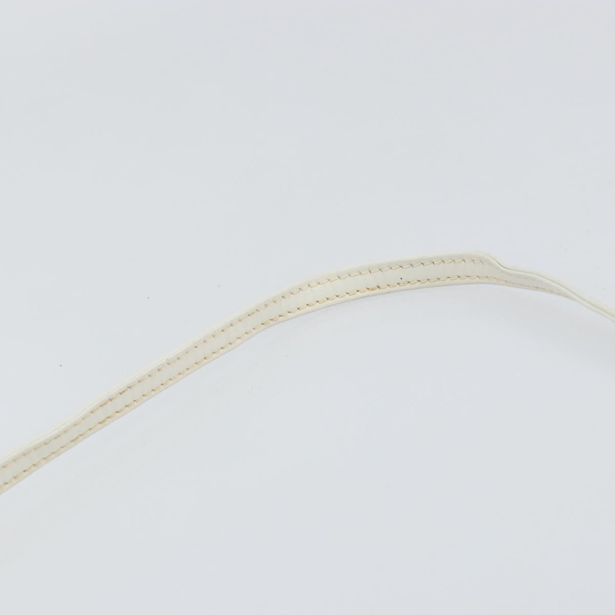 GUCCI Botanical Shoulder Bag Canvas Leather White Gold 007 115 1093 Auth ep11546