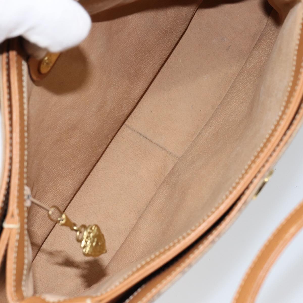 GUCCI Micro GG Supreme Shoulder Bag PVC Beige Gold 000 46 4857 Auth ep11557