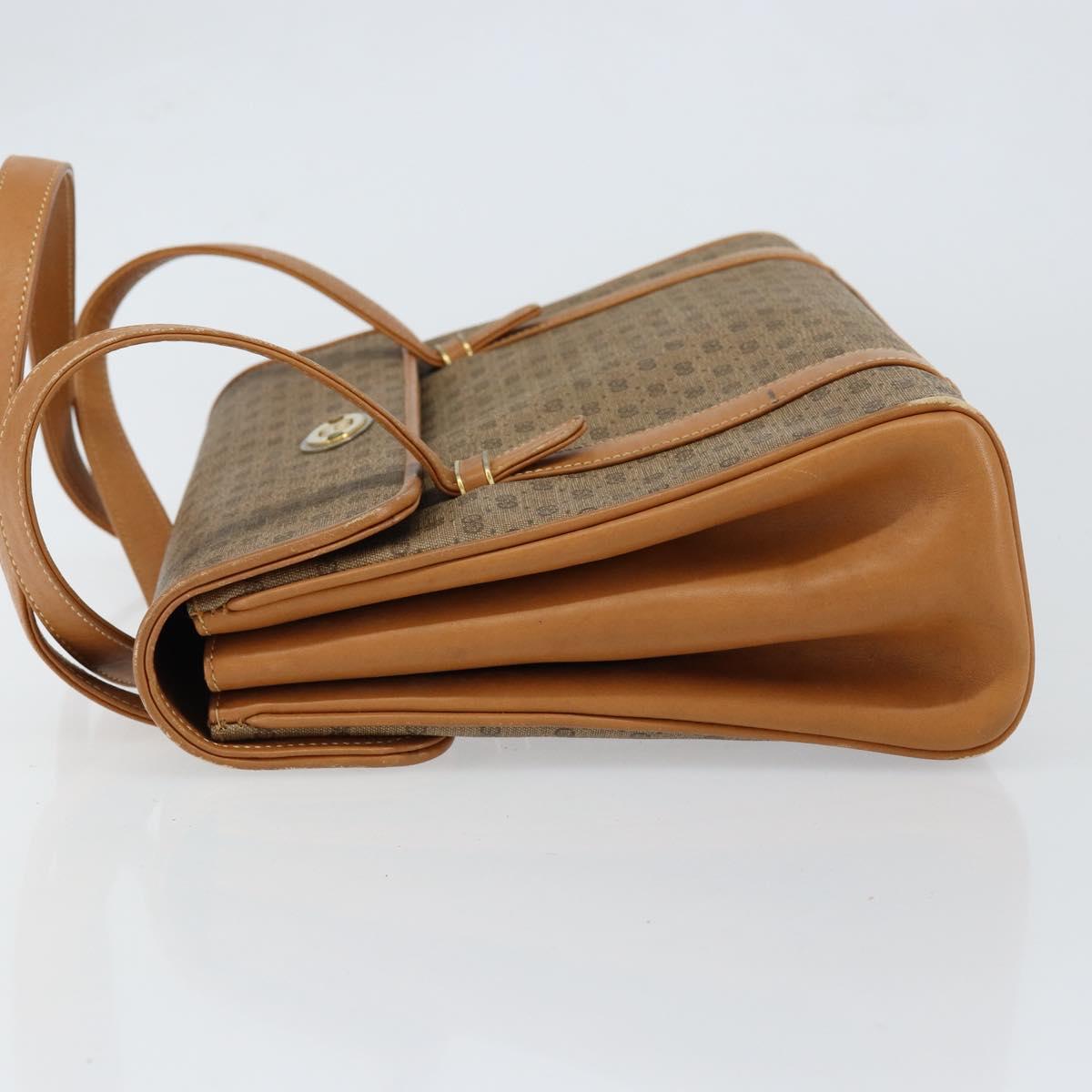 GUCCI Micro GG Supreme Shoulder Bag PVC Beige Gold 000 46 4857 Auth ep11557