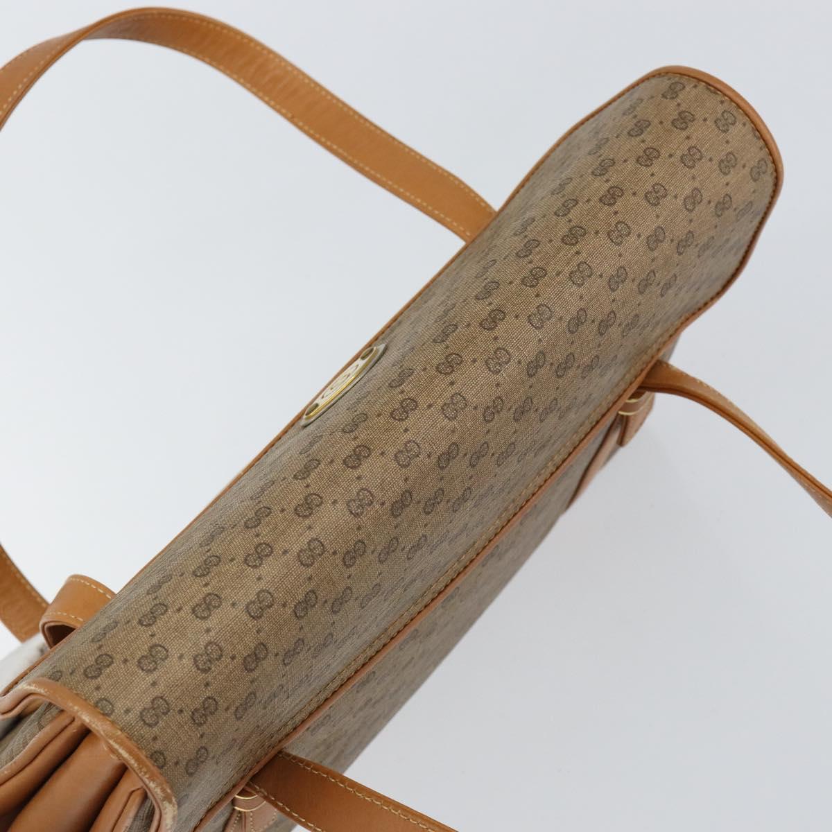 GUCCI Micro GG Supreme Shoulder Bag PVC Beige Gold 000 46 4857 Auth ep11557