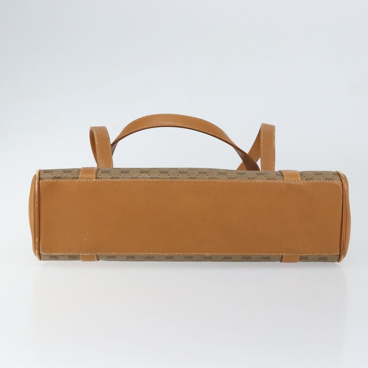 GUCCI Micro GG Supreme Shoulder Bag PVC Beige Gold 000 46 4857 Auth ep11557