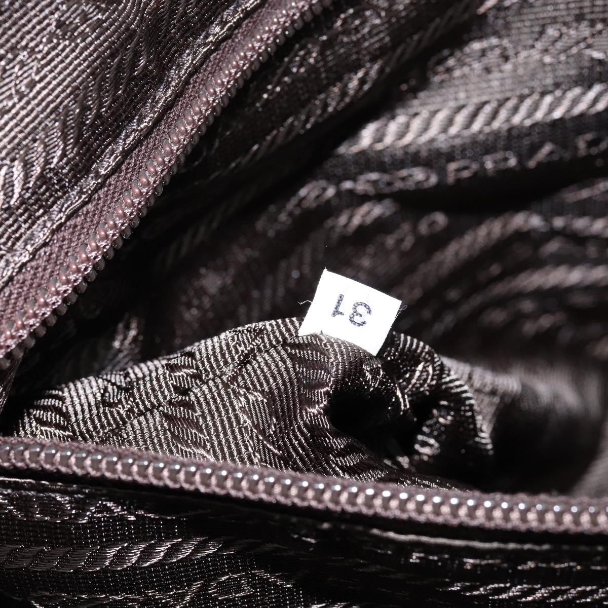 PRADA Hand Bag Nylon Red Silver Auth ep11558