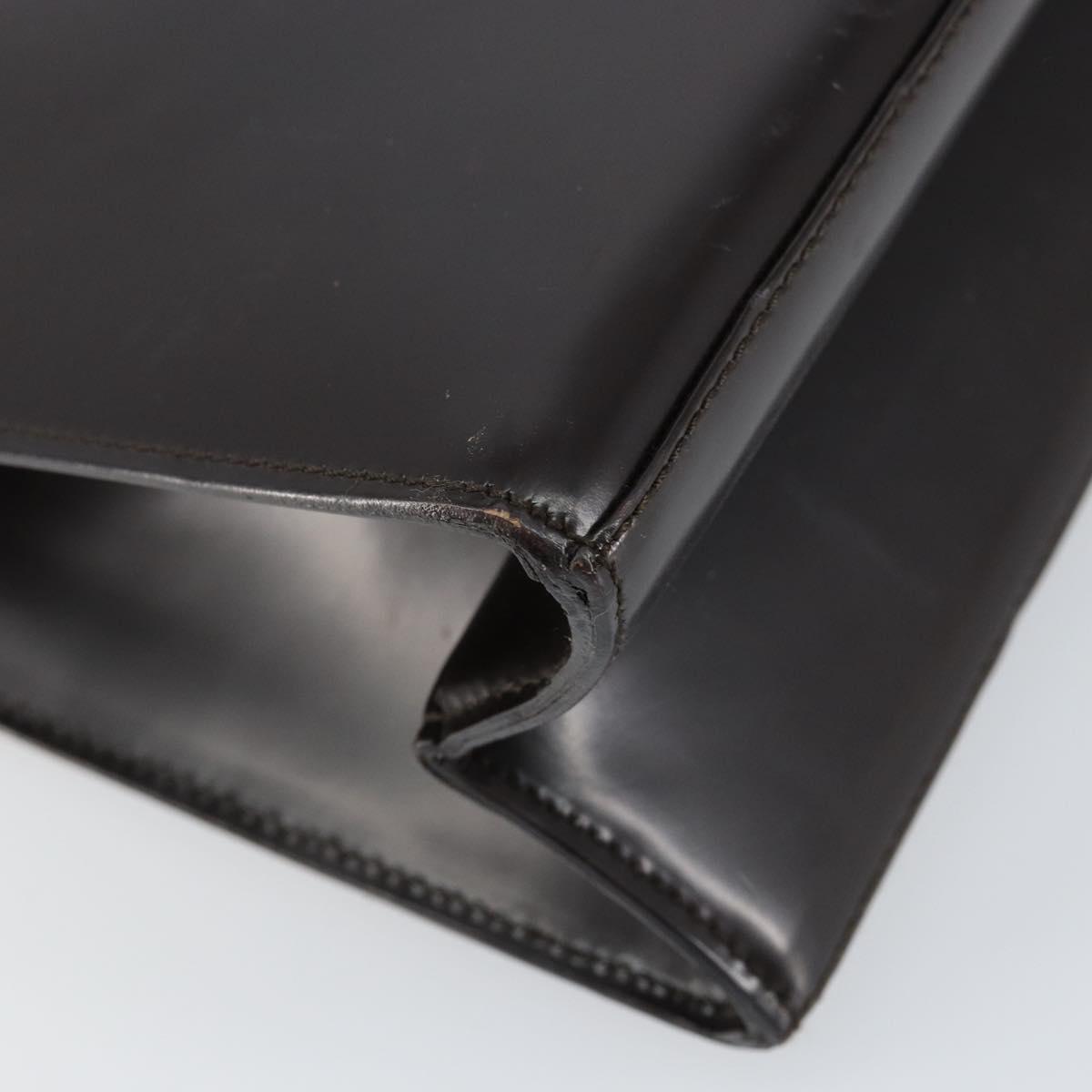 GUCCI Shoulder Bag Enamel Black Silver 001 1013 3037 Auth ep11560