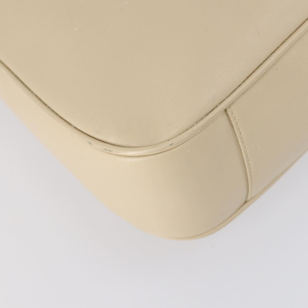 GUCCI Bamboo Hand Bag Leather 2way Beige Gold 001 2113 1577 Auth ep11569