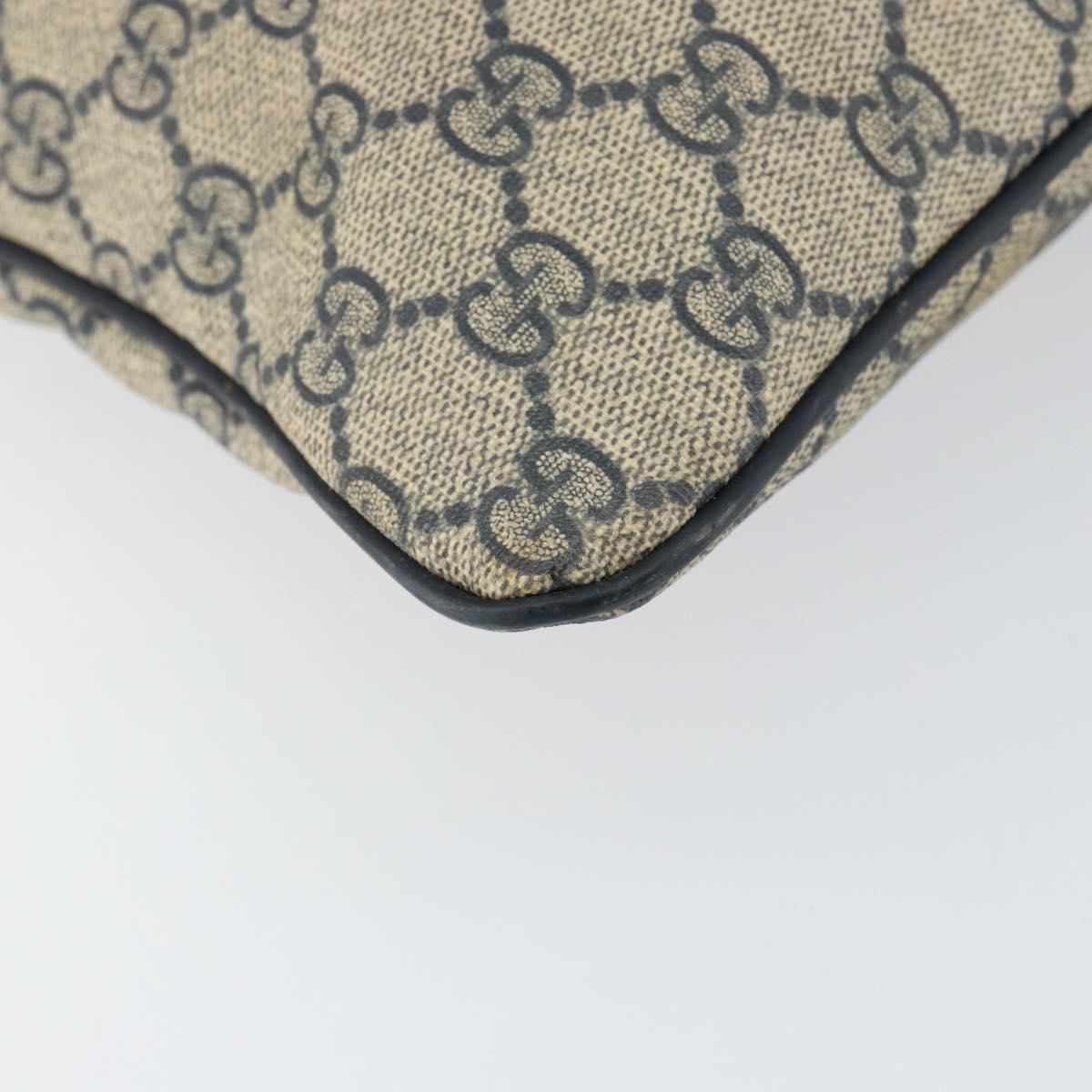 GUCCI GG Supreme Shoulder Bag PVC Navy 201446 Auth ep11575