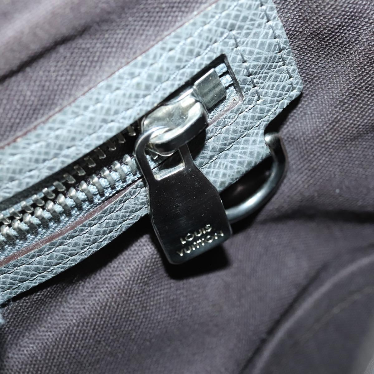 LOUIS VUITTON Taiga Roman MM Shoulder Bag Gray Gracie M32623 LV Auth ep11576