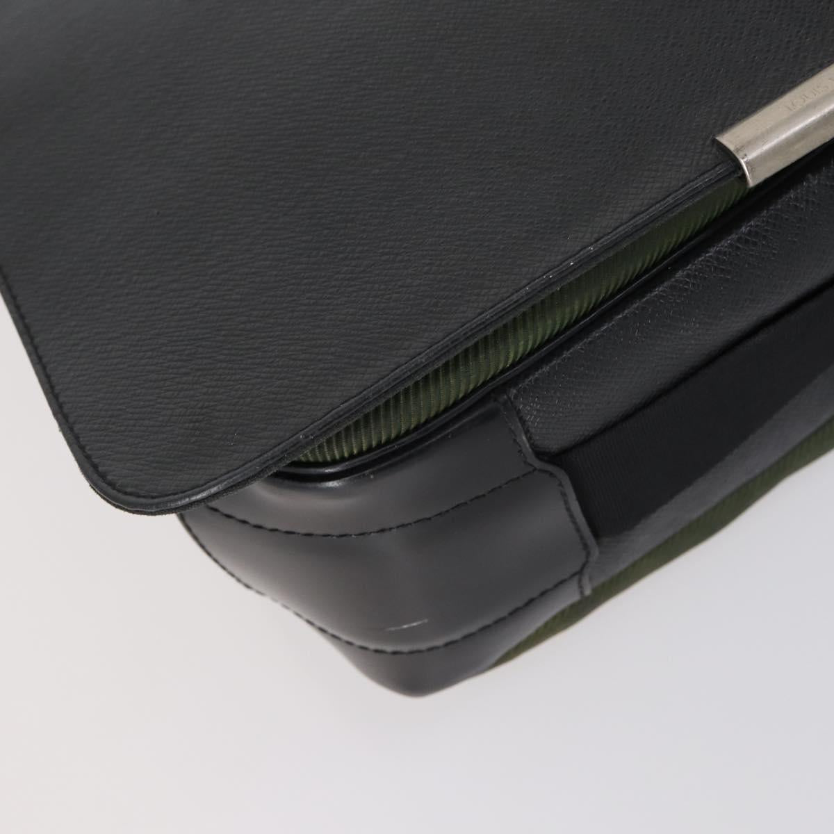 LOUIS VUITTON Taiga Victor Shoulder Bag Ardoise M30142 LV Auth ep11578