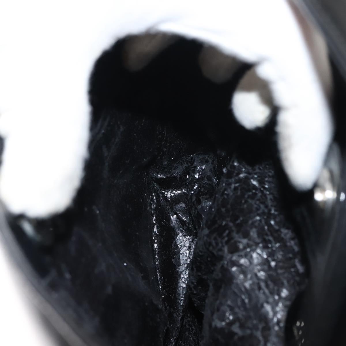 GUCCI Soho Shoulder Bag Enamel Black Auth ep11593