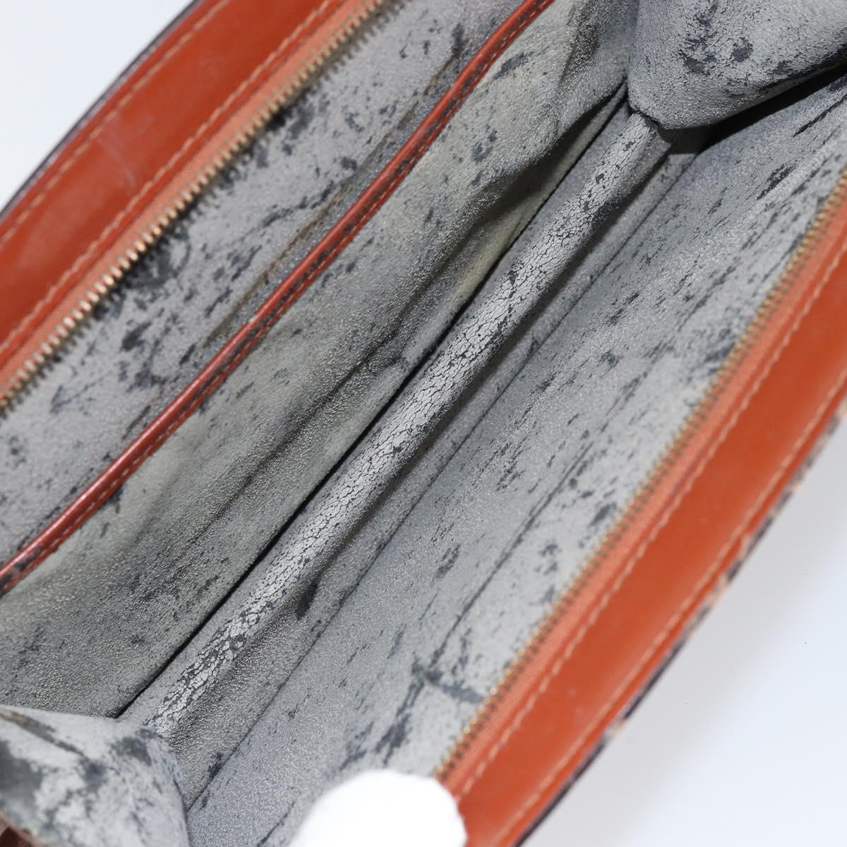 LOUIS VUITTON Epi Trousse Crete Pouch Brown M48403 LV Auth ep11597