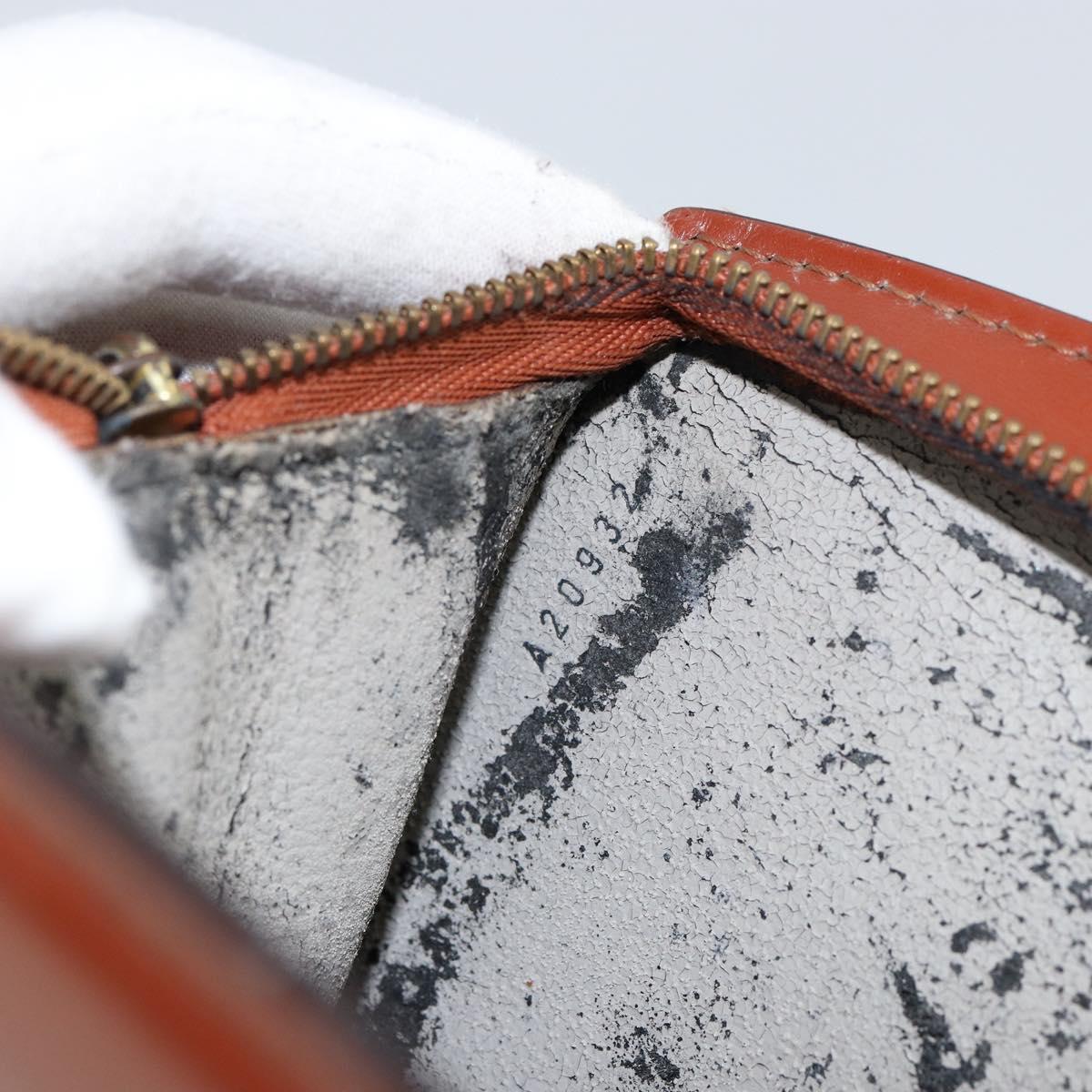 LOUIS VUITTON Epi Trousse Crete Pouch Brown M48403 LV Auth ep11597