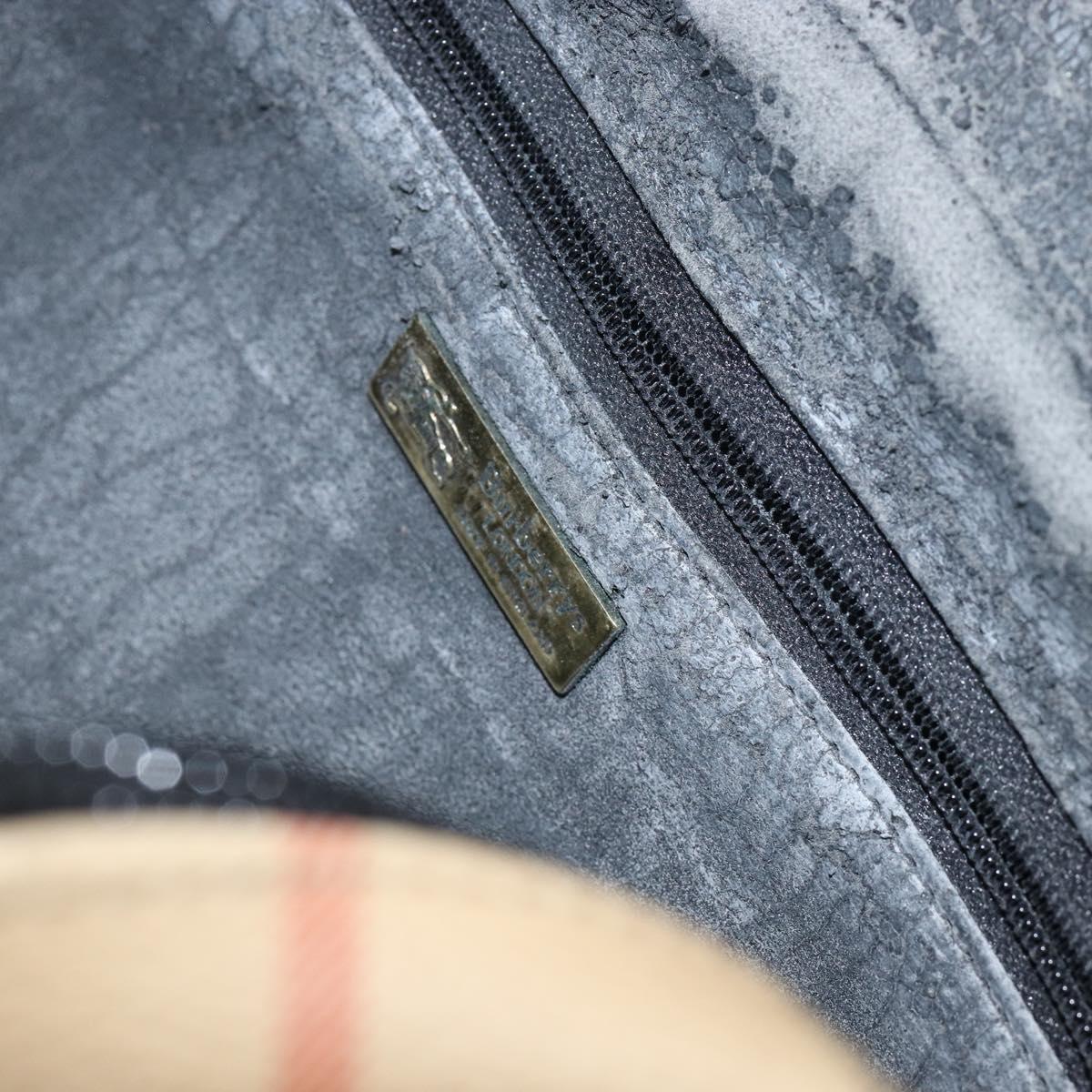 Burberrys Nova Check Clutch Bag PVC Beige Gold Auth ep11601