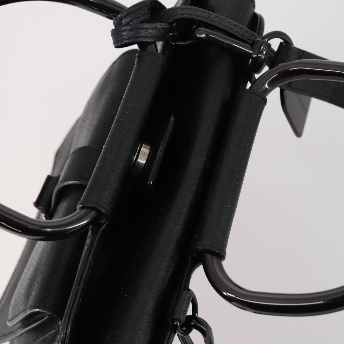 GUCCI Hand Bag Leather 2way Black 000 2058 0308 6 Auth ep11608