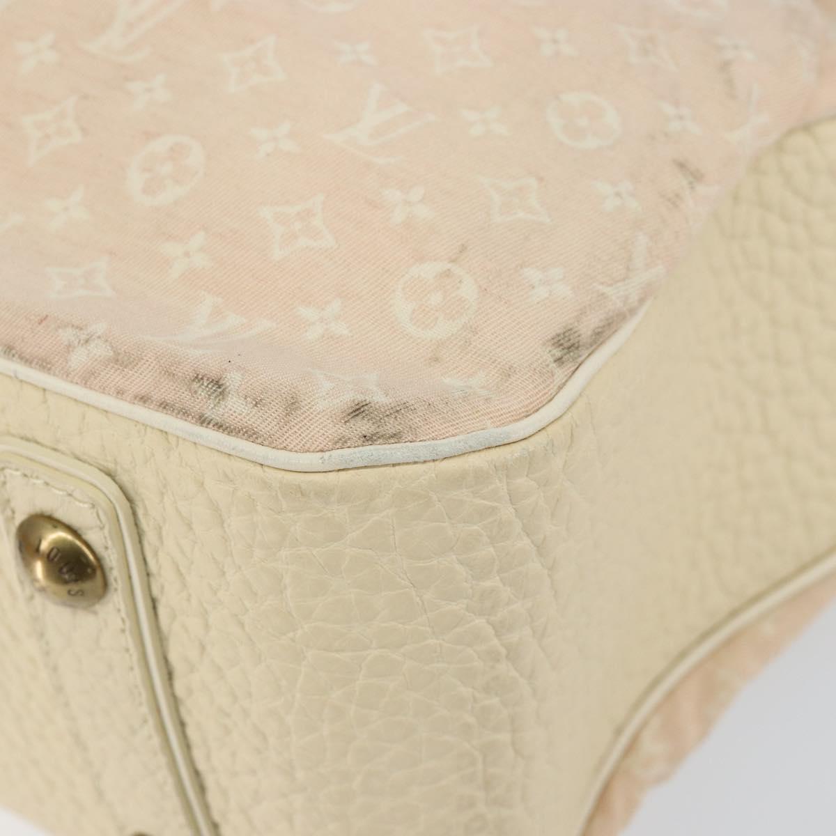 LOUIS VUITTON Monogram Mini Lin Trapeze GM Hand Bag Rose M40064 LV Auth ep11620