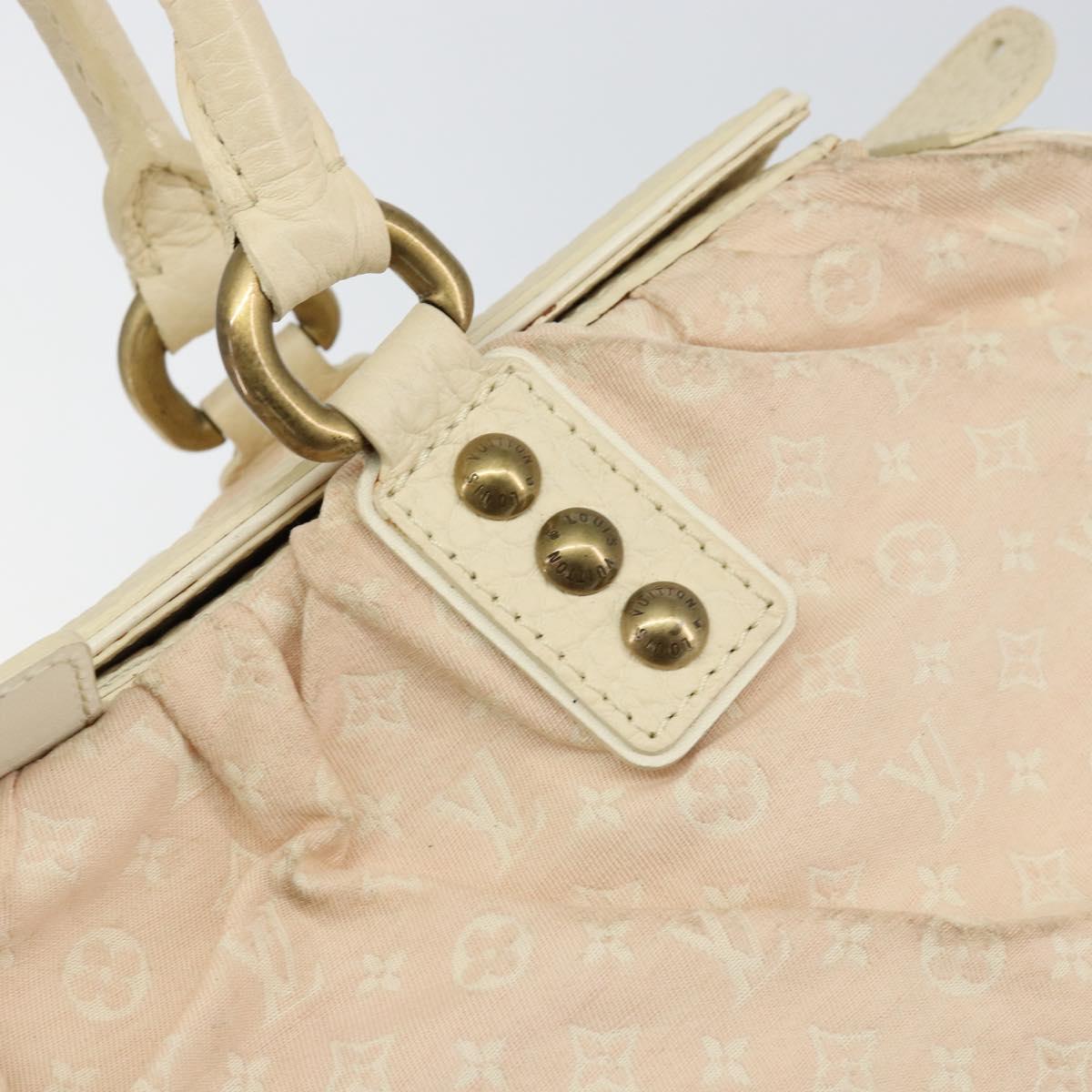 LOUIS VUITTON Monogram Mini Lin Trapeze GM Hand Bag Rose M40064 LV Auth ep11620