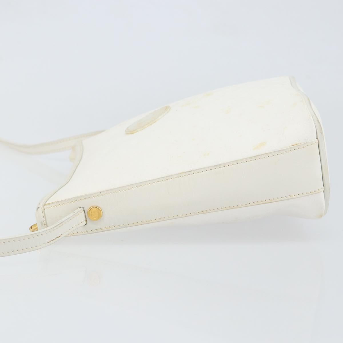 GUCCI Micro GG Supreme Shoulder Bag PVC White Gold 007 115 1095 Auth ep11655