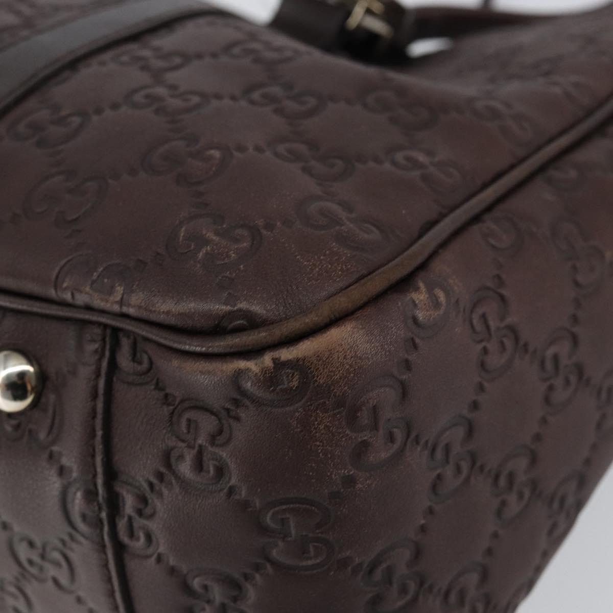 GUCCI GG Canvas Guccissima Miss GG Tote Bag Brown Gold 232957 Auth ep11705