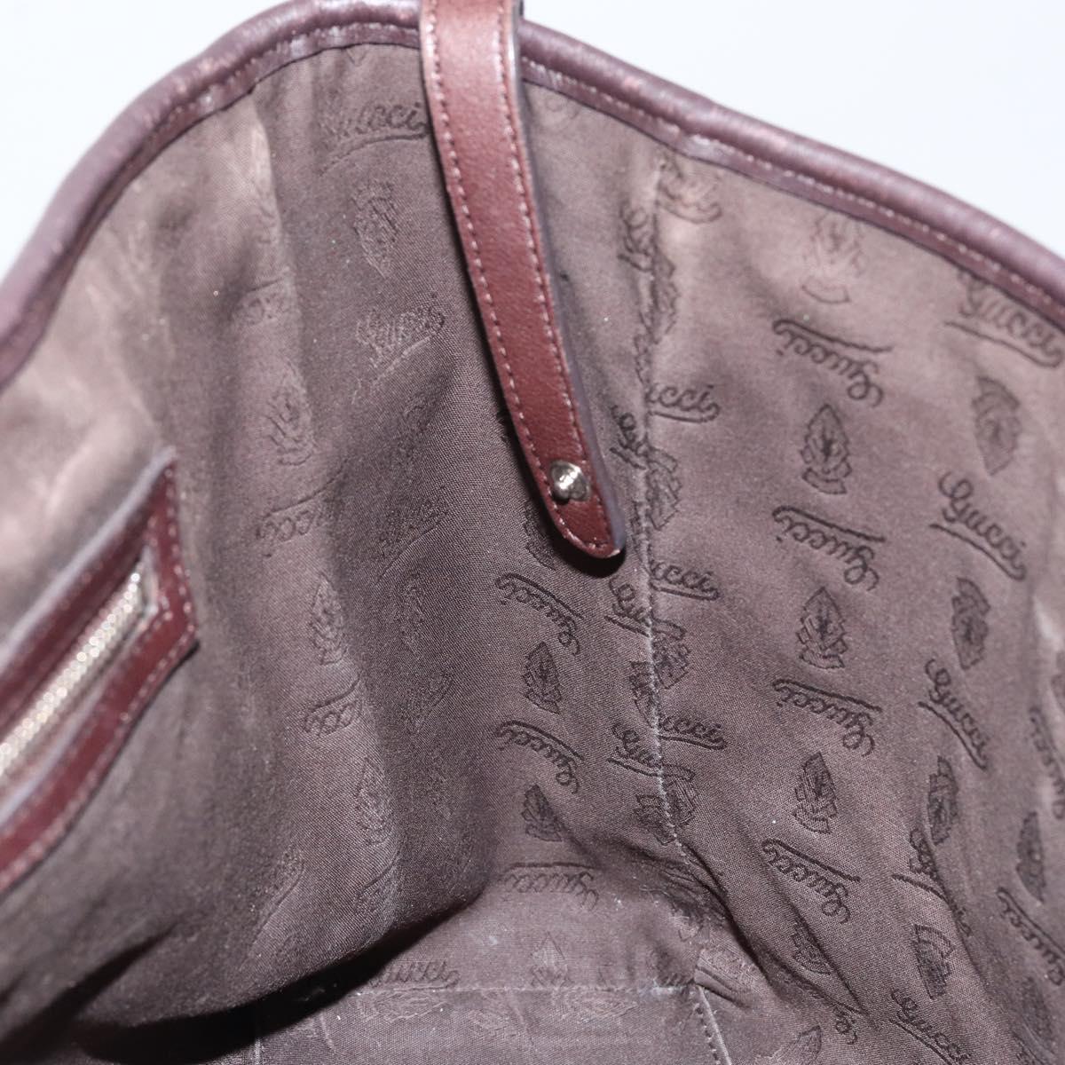 GUCCI GG Canvas Guccissima Miss GG Tote Bag Brown Gold 232957 Auth ep11705